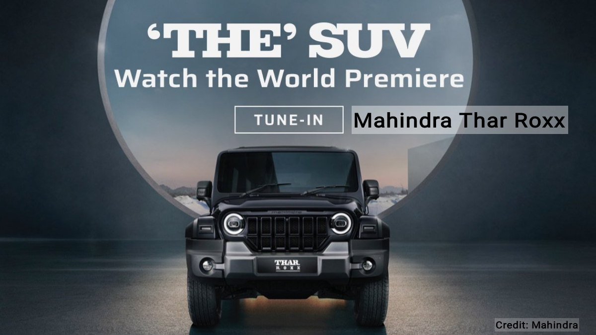 Image is used for fair and educational purposes for Mahindra Thar Roxx RWD.