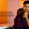 Manoj Dev seated in his workspace, reflecting his journey to financial success as a YouTuber.