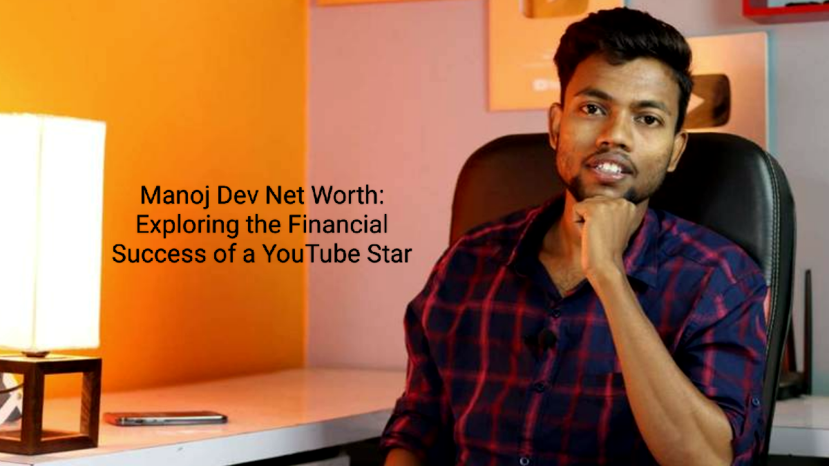 Manoj Dev seated in his workspace, reflecting his journey to financial success as a YouTuber.