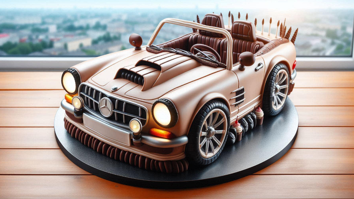 Open door Car Cake Design