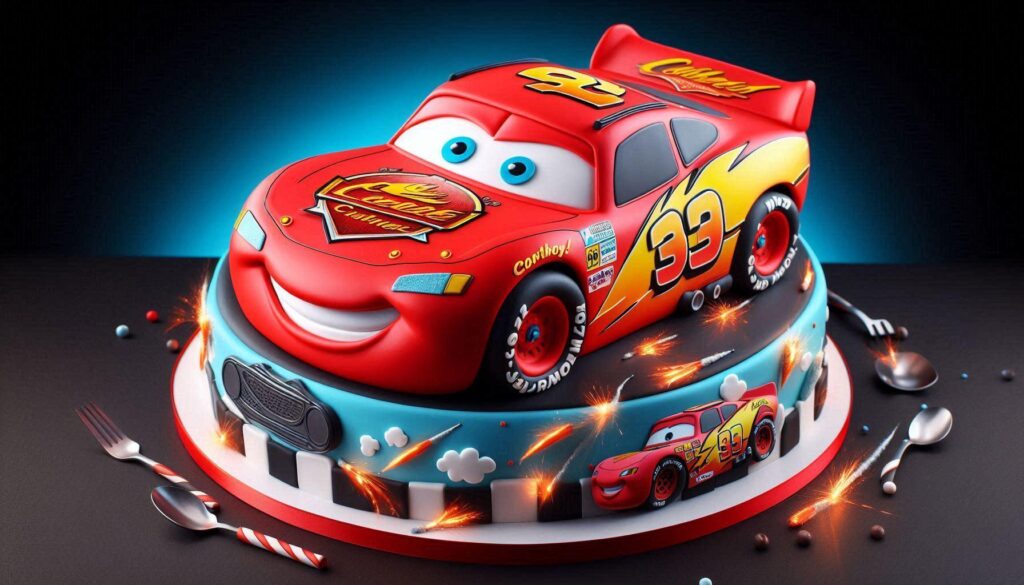 Lightning McQueen Cake