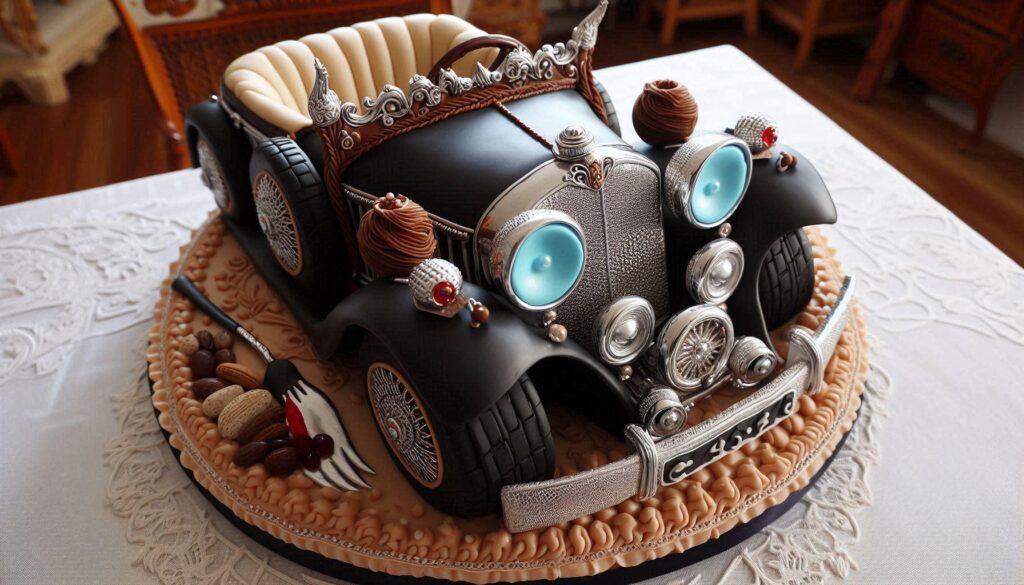 Vintage Car Cake